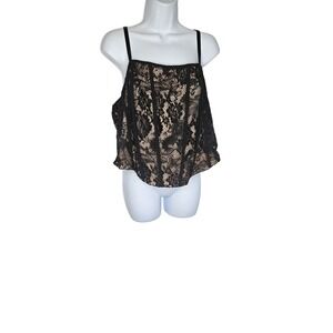 Torrid Lace Cami Corset Top Black Sleeveless Adjustable Straps Plus‎ Size 2